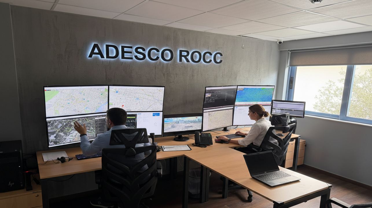 Το κέντρο επιχειρήσεων ADESCO ROCC με στελέχη σε βάρδια